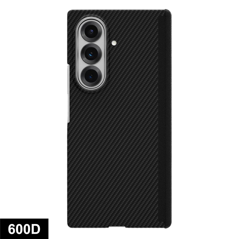 GKK For Samsung Galaxy Z Fold8 Ultra Case Carbon Fiber Texture Dual Axis PC Slim Phone Cover Magnetic Hinge Protection - Black - 1