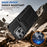 For iPhone 16 Pro Case Card Holder Leather + TPU Anti-drop Phone Cover - Black - 5