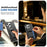 For iPhone 16 Pro Case Card Holder Leather + TPU Anti-drop Phone Cover - Black - 7