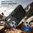 For iPhone 17 Pro Case Card Holder Leather + TPU Anti-drop Phone Cover - Black - 5