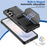 For Samsung Galaxy A27 5G Case Card Holder Leather + TPU Anti-drop Phone Cover - Black - 4