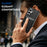 For Samsung Galaxy A27 5G Case Card Holder Leather + TPU Anti-drop Phone Cover - Black - 6