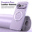 For Google Pixel 11 Pro Case Rotating Magnetic Kickstand Leather Anti-Slip Back Cover with Tempered Glass Screen Protector - Purple - 3