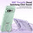 For Google Pixel 11 Pro Case Rotating Magnetic Kickstand Leather Anti-Slip Back Cover with Tempered Glass Screen Protector - Purple - 5
