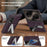 For Samsung Galaxy Z Fold8 Magnetic Case Rotating Kickstand Leather Coated PC Phone Cover - Dark Purple - 7
