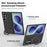For Samsung Galaxy Z Fold8 Ultra Magnetic Case Carbon Fiber Texture PU + TPU Kickstand Phone Cover - Black - 7