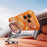For iPhone 17 Pro Case Rotating Magnetic Kickstand Shockproof TPU Electroplating Phone Cover - Orange - 5