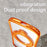 For Samsung Galaxy S26 Case Rotating Magnetic Kickstand Shockproof TPU Electroplating Phone Cover - Orange - 6