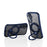 For Samsung Galaxy S26+ Case Rotating Magnetic Kickstand Shockproof TPU Electroplating Phone Cover - Dark Blue - 2