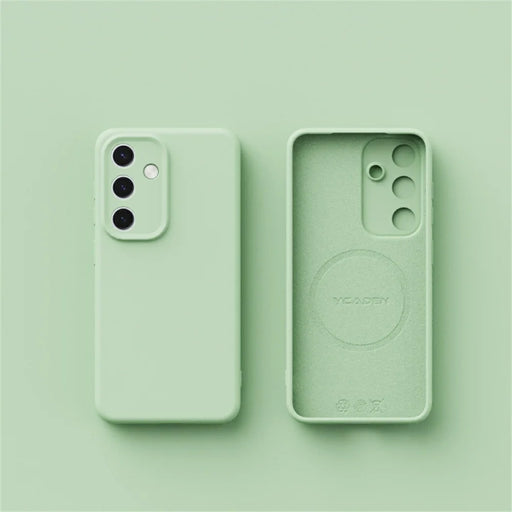 YCADEN For Samsung Galaxy S26+ Magnetic Case Precise Cutouts TPU Phone Back Cover - Grass Green - 2