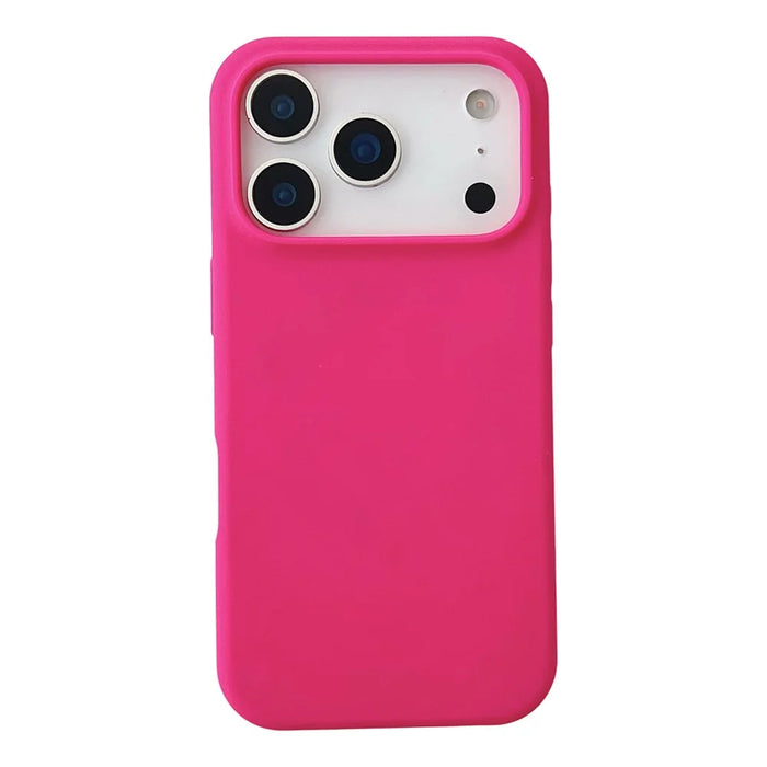 For iPhone 18 Pro / 17 Pro Case Compatible with MagSafe Liquid Silicone Phone Back Cover - Rose - 1