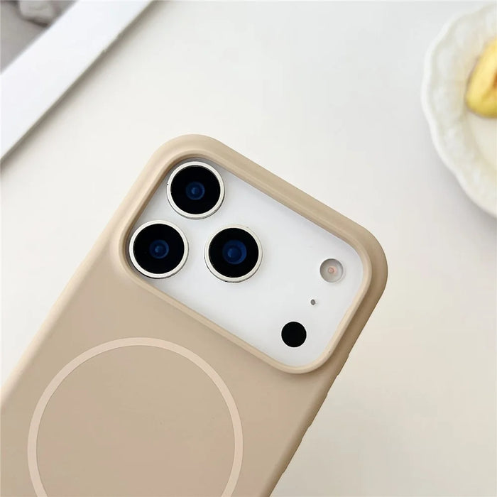 For iPhone 18 Pro Max / 17 Pro Max Magnetic Case Liquid Silicone Anti-Drop Phone Back Cover - Blue - 5