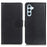 For Samsung Galaxy S26 FE Wallet Case PU Leather Phone Cover Litchi Texture - Black - 1