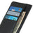 For Samsung Galaxy S26 FE Wallet Case PU Leather Phone Cover Litchi Texture - Black - 5