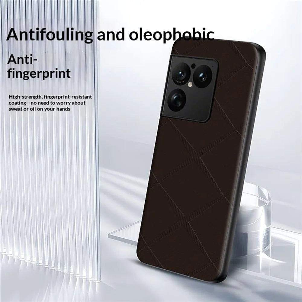 For Sony Xperia 1 VIII Case X-Patterned TPU PU Leather PC Anti-Drop Phone Cover - Brown - 2