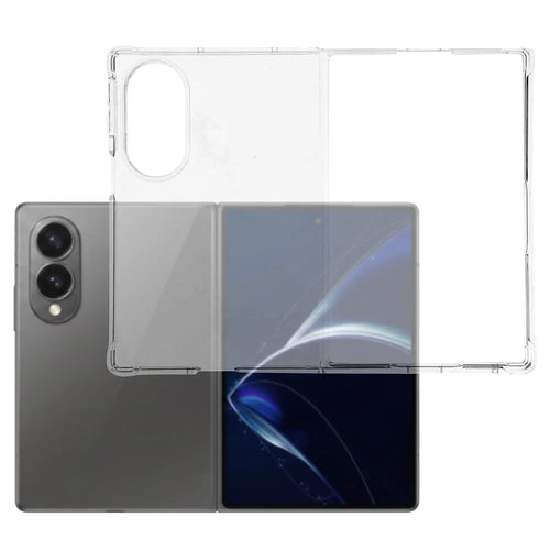 For Samsung Galaxy Z Fold8 Case Crystal Clear TPU Phone Cover with Reinforced Corner - Transparent - 1