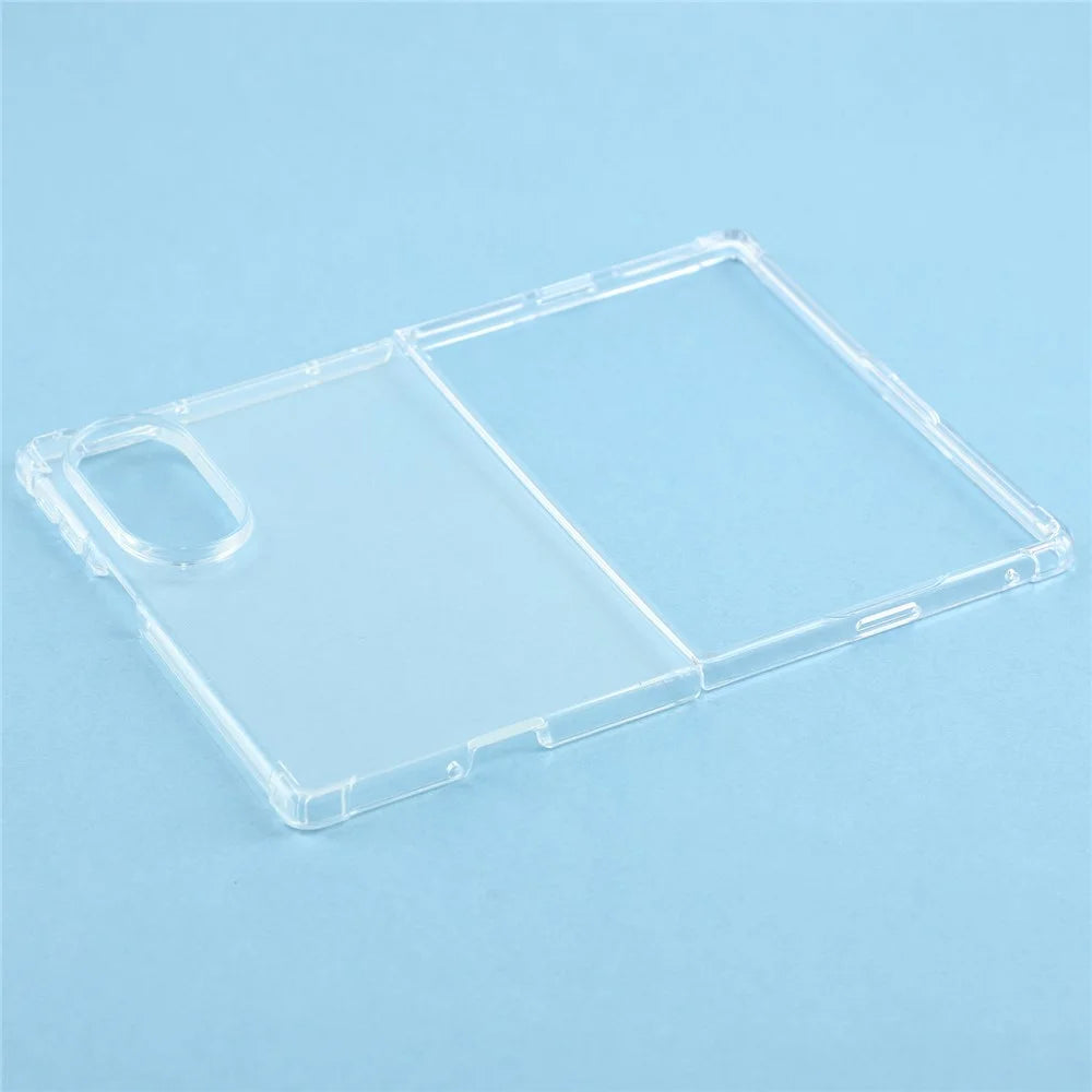 For Samsung Galaxy Z Fold8 Case Crystal Clear TPU Phone Cover with Reinforced Corner - Transparent - 4