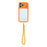 For iPhone 17 Pro Max Case Large Window TPU + PC Rubberized Phone Cover with Wrist Strap - Orange - 2