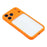 For iPhone 17 Pro Max Case Large Window TPU + PC Rubberized Phone Cover with Wrist Strap - Orange - 5