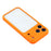 For iPhone 17 Pro Max Case Large Window TPU + PC Rubberized Phone Cover with Wrist Strap - Orange - 6