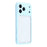 For iPhone 17 Pro Case Large Window TPU + PC Rubberized Phone Cover with Wrist Strap - Blue - 4