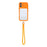 For iPhone 17 Case Large Window TPU + PC Rubberized Phone Cover with Wrist Strap - Orange - 2