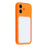 For iPhone 17 Case Large Window TPU + PC Rubberized Phone Cover with Wrist Strap - Orange - 4