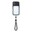 For iPhone 16 Case Large Window TPU + PC Rubberized Phone Cover with Wrist Strap - Black - 2