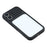 For iPhone 16 Case Large Window TPU + PC Rubberized Phone Cover with Wrist Strap - Black - 5