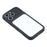 For iPhone 16 Pro Max Case Large Window TPU + PC Rubberized Phone Cover with Wrist Strap - Black - 5