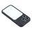 For iPhone 16 Pro Max Case Large Window TPU + PC Rubberized Phone Cover with Wrist Strap - Black - 6