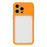 For iPhone 15 Pro Max Case Large Window TPU + PC Rubberized Phone Cover with Wrist Strap - Orange - 3