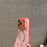 For iPhone 17 Pro Max Magnetic Case Frosted Color Matching Leather + PC + TPU Shockproof Phone Cover - Pink - 5