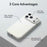 For iPhone 17 Pro Max Case PU Leather + PC + TPU Gradient Anti-fingerprint Matte Back Cover - Orange - 3