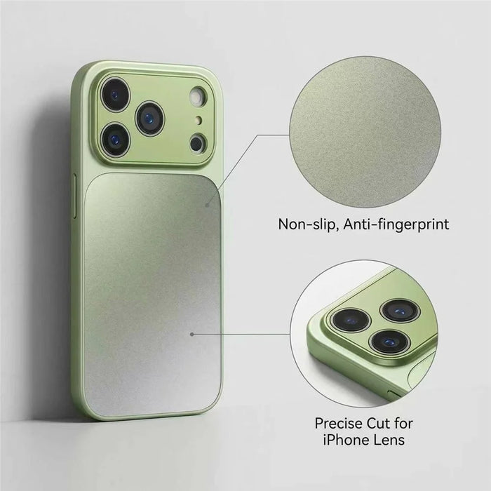 For iPhone 17 Pro Max Case PU Leather + PC + TPU Gradient Anti-fingerprint Matte Back Cover - Orange - 4