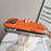 For iPhone 17 Pro Case Metal Paint Litchi Texture PU Leather Phone Back Cover with Wrist Strap - Orange - 3