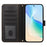 For iPhone 18 Pro Max / 17 Pro Max Case 4 Card Slots Wallet Stand PU Leather Phone Cover with Wrist Strap - Black - 2