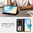 For iPhone 18 Pro Max / 17 Pro Max Case 4 Card Slots Wallet Stand PU Leather Phone Cover with Wrist Strap - Black - 6