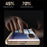 For Samsung Galaxy Z Fold8 Case with Anti-Spy Tempered Glass Film , Hinge Kickstand Electroplating PC Phone Cover - Gold - 7