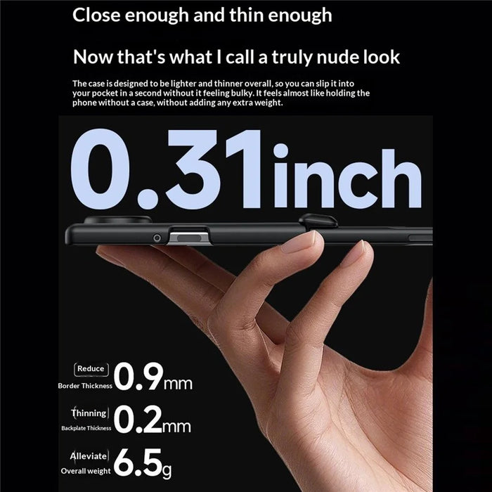 For Samsung Galaxy Z Fold8 Case with Privacy Screen Protector Hard PC Skin-touch Phone Cover - Black - 4