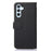 KHAZNEH Litchi Texture Phone Case For Samsung Galaxy A34 5G, PU Leather + TPU RFID Blocking Drop-proof Cell Phone Cover with Stand Wallet - Black - 7