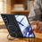 For Samsung Galaxy Z Fold8 Ultra Case with HD Screen Protector Magnetic Rotating Kickstand Tech Fabric + PC Phone Cover - Black - 2