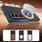 For Samsung Galaxy Z Fold8 Ultra Case with Anti-Spy Screen Protector Magnetic Rotating Kickstand Tech Fabric + PC Phone Cover - Black - 2