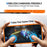 For iPhone 16 Pro Max Magnetic Case TPU Frame Clear PC Back Anti-drop Phone Cover - Orange - 4