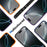 For iPhone 16 Pro Max Magnetic Case TPU Frame Clear PC Back Anti-drop Phone Cover - Orange - 7