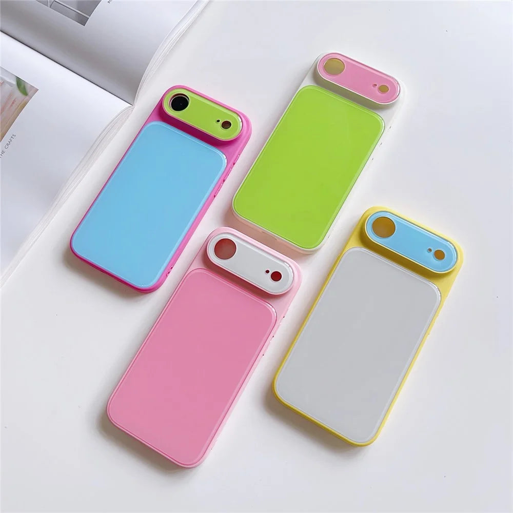 For iPhone Air Case Contrast Color PC + TPU Phone Cover - Red  /  Blue  /  Green - 5