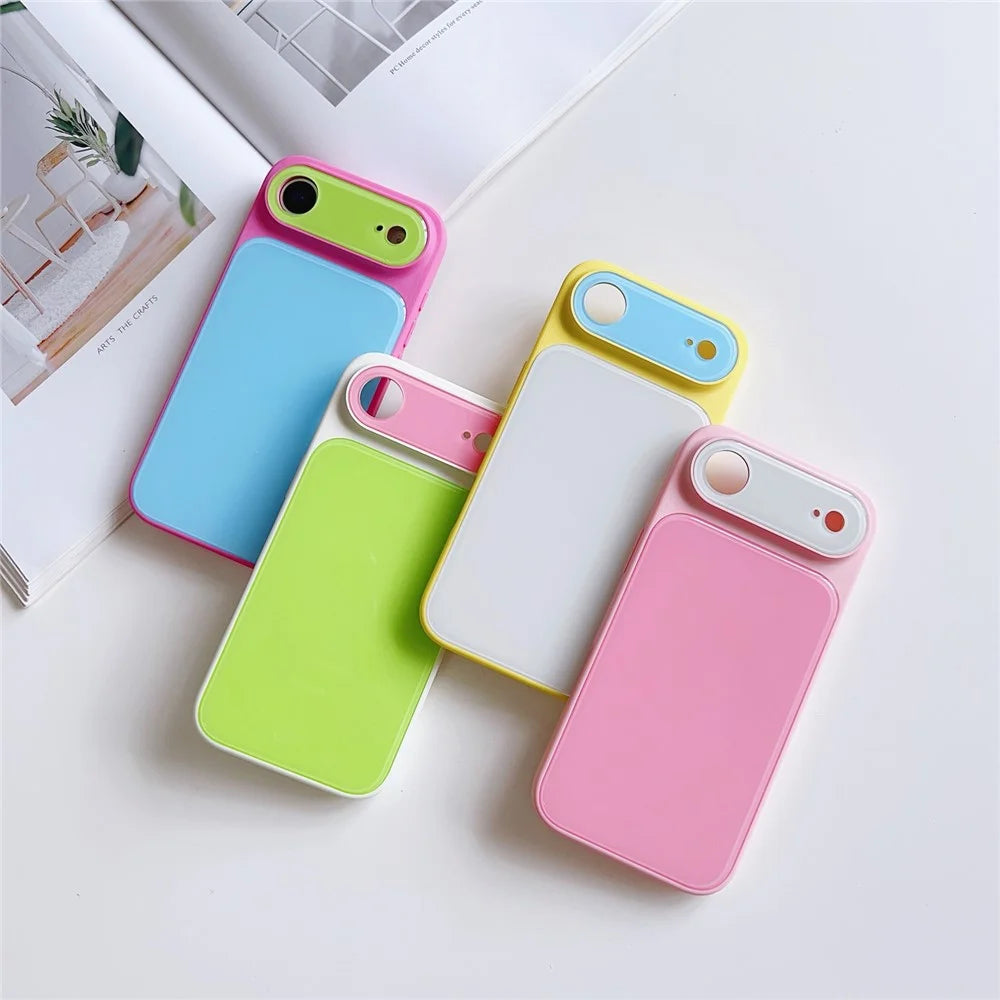 For iPhone Air Case Contrast Color PC + TPU Phone Cover - Red  /  Blue  /  Green - 6