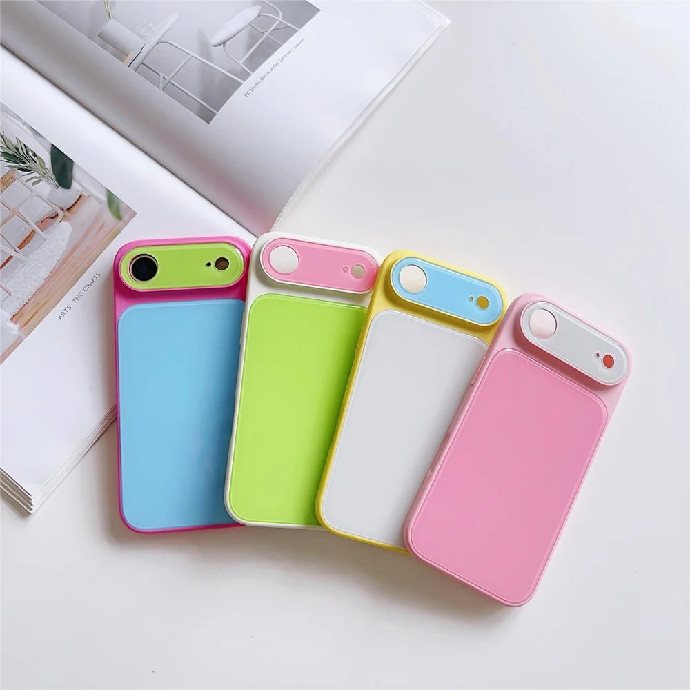 For iPhone Air Case Contrast Color PC + TPU Phone Cover - Red  /  Blue  /  Green - 7