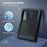 For Samsung Galaxy Z Fold8 Case Hinge Protection Translucent Matte TPU + Acrylic Phone Cover with Front Frame - Black - 4
