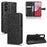 For Samsung Galaxy A14 5G / A14 4G Full Protection Dot Pattern Imprinted Phone Cover PU Leather Phone Wallet Case Stand with Strap - Black - 7